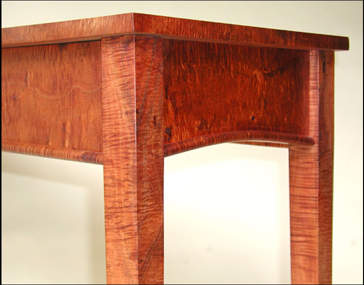 Custom Made Hand Crafted Hardwood Tables From Sustainable Curly